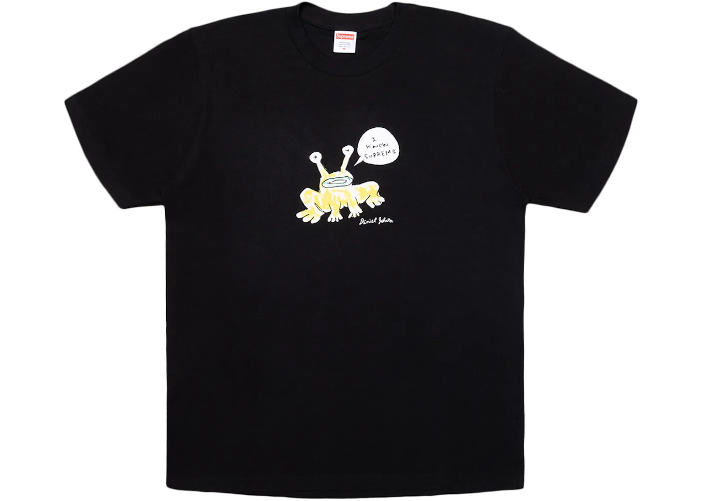 Мужская футболка с принтом Daniel Johnston Frog Supreme, Black