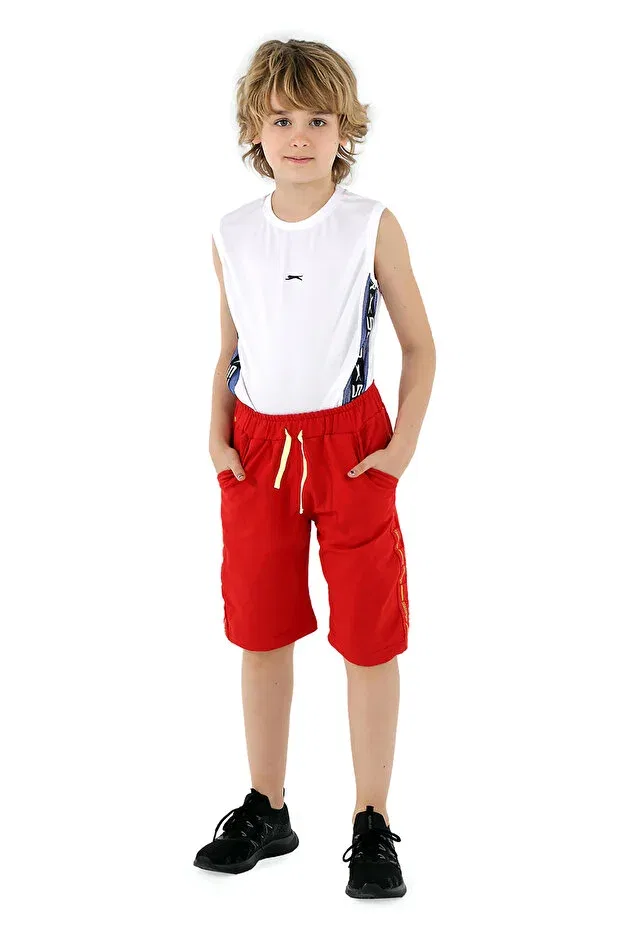 Детские шорты для мальчиков хлопковые Slazenger, Red — фото 4