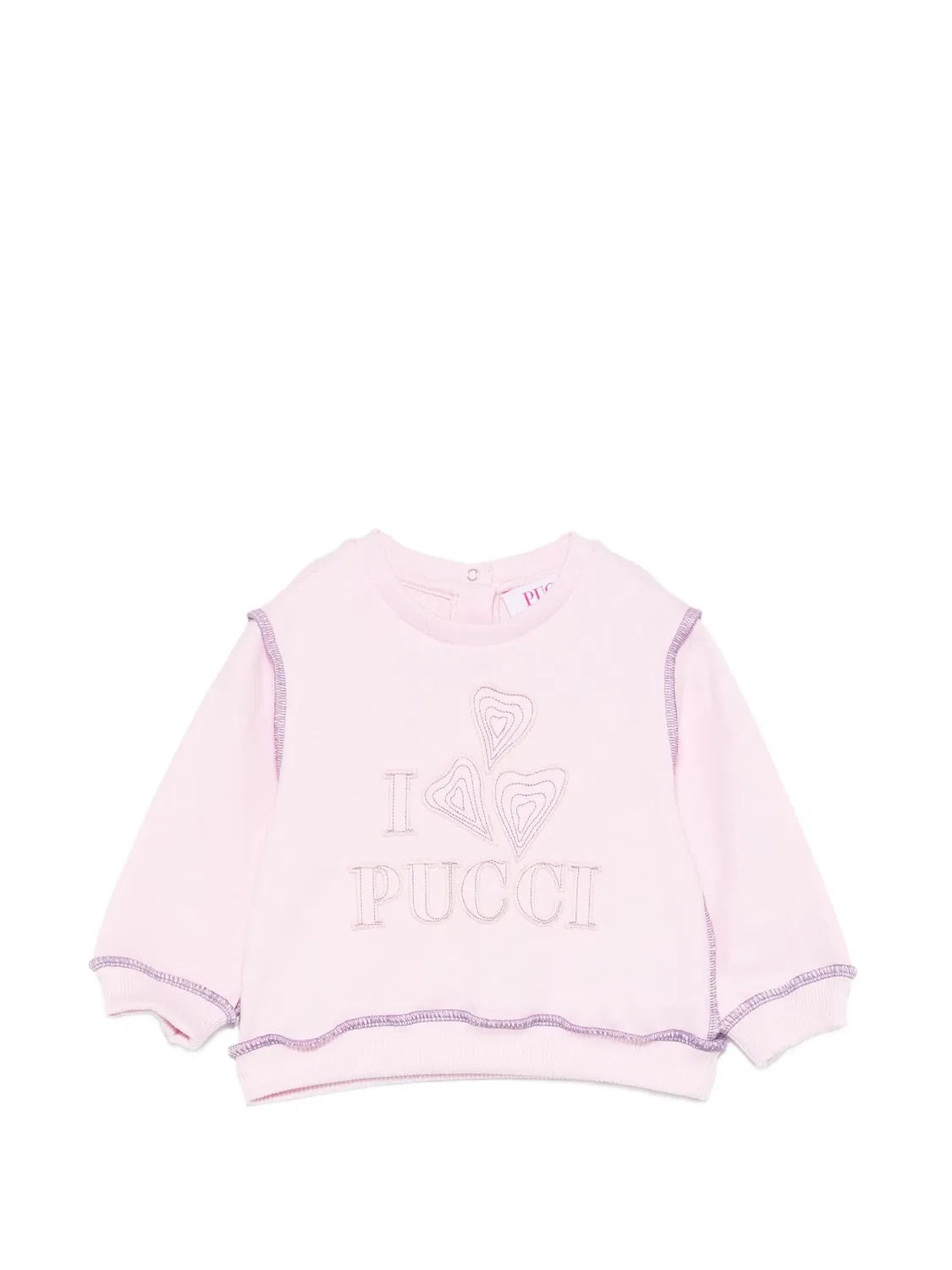 PUCCI Свитшот с логотипом, розовый