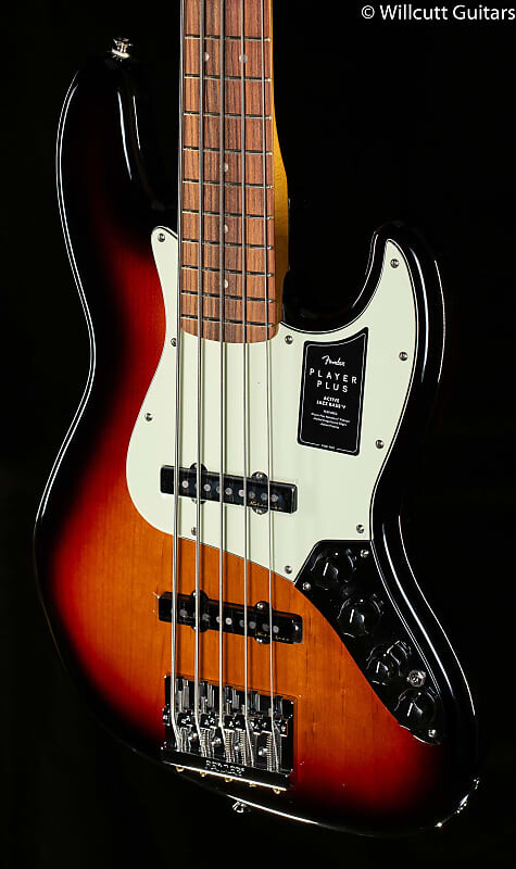 

Fender Player Plus Jazz Bass V Pau Ferro Fingerboard 3-Tone Sunburst (596)