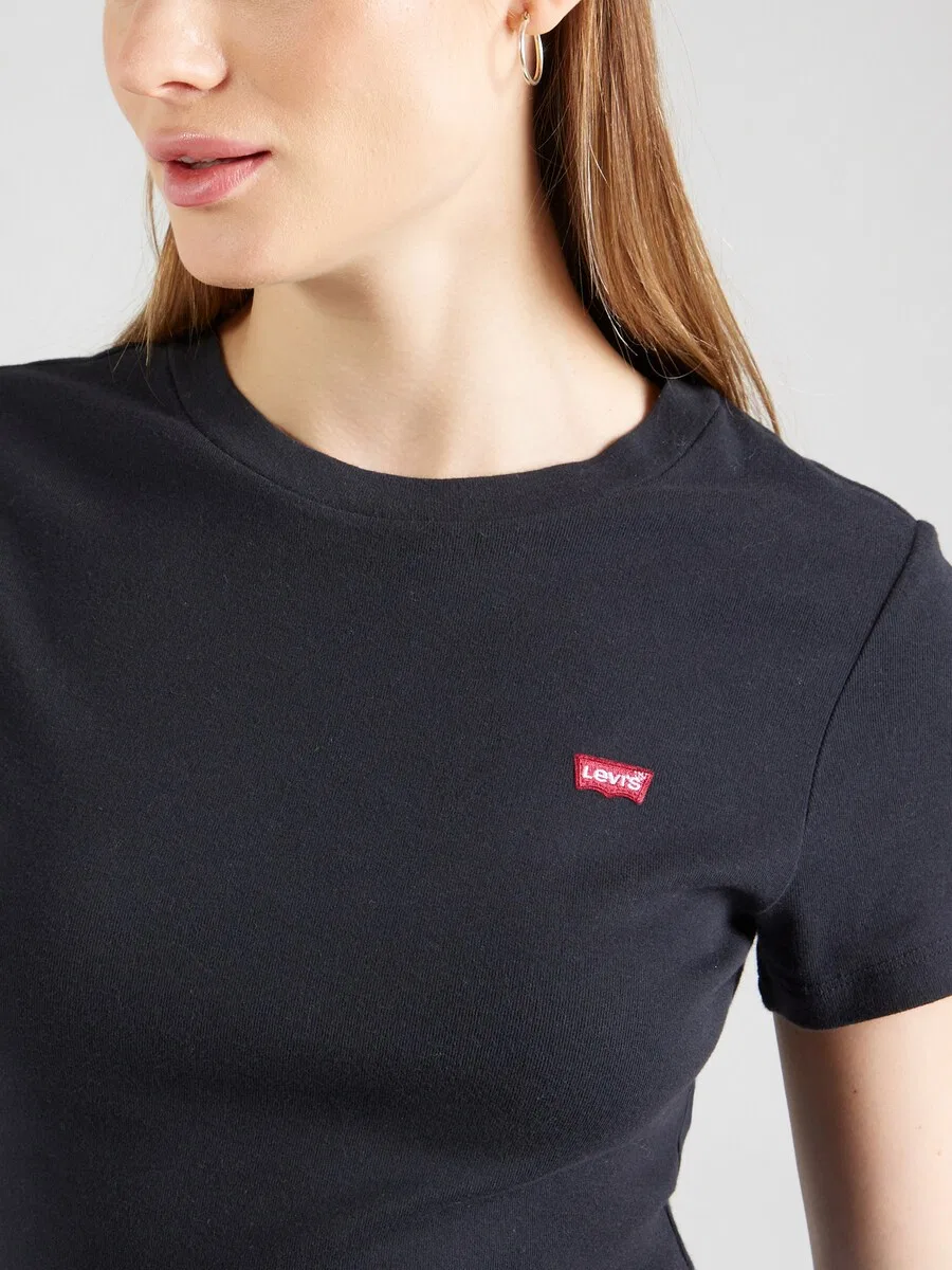 Футболка LEVI'S 'Essential Housemark Tee' черного цвета — фото 2