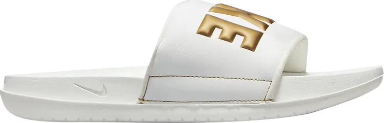 

Сандалии Nike Wmns Offcourt Slide 'Summit White Metallic Gold', белый