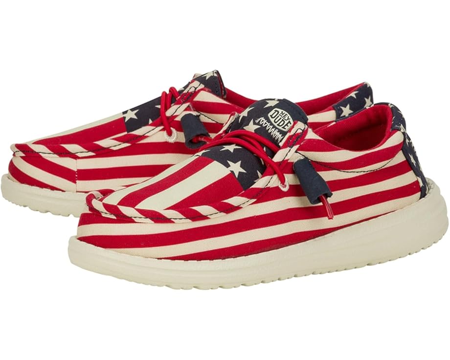 

Кроссовки Hey Dude Kids Wally Americana, цвет American Flag