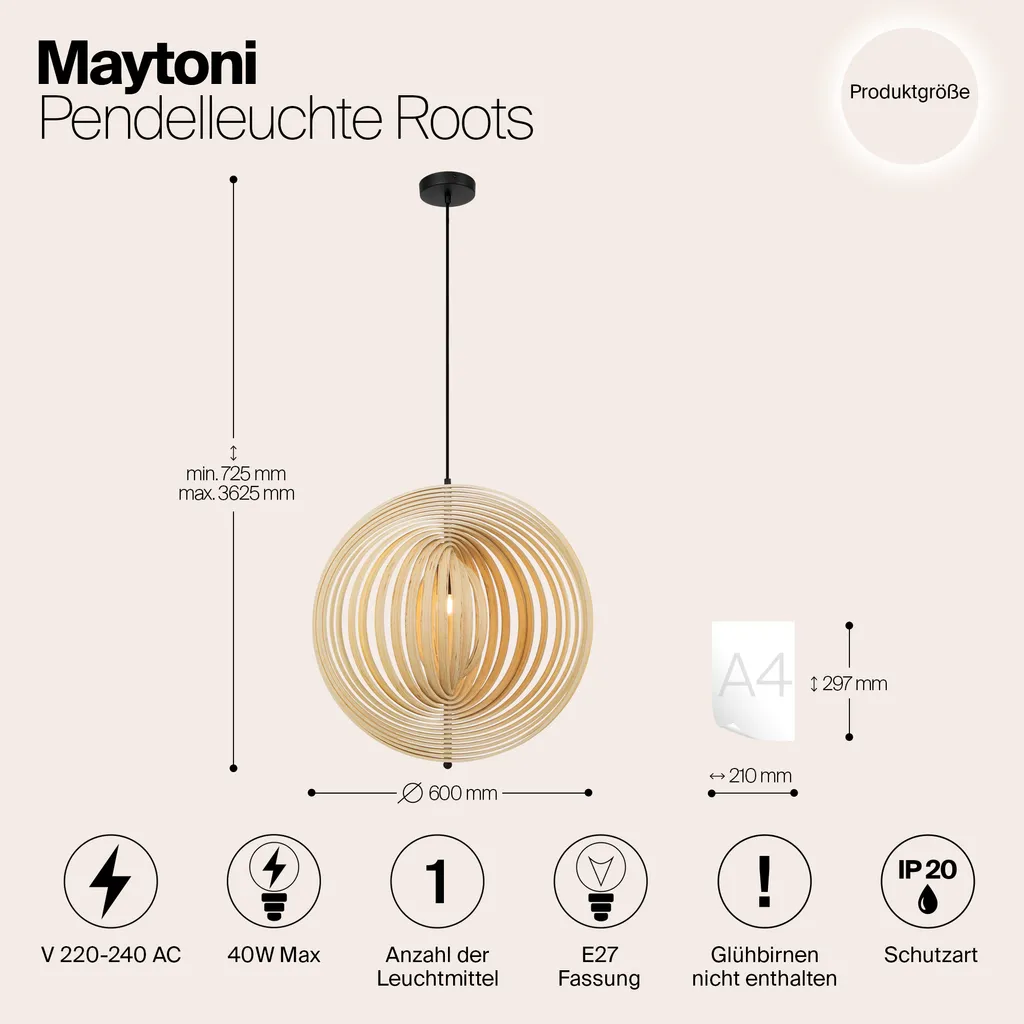 

Подвесной светильник Maytoni GmbH, черный