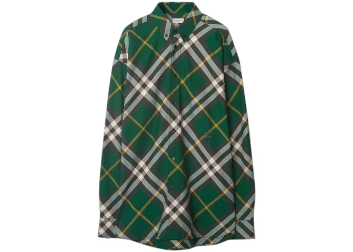 Мужская рубашка с длинным рукавом Burberry Check Burberry, Green