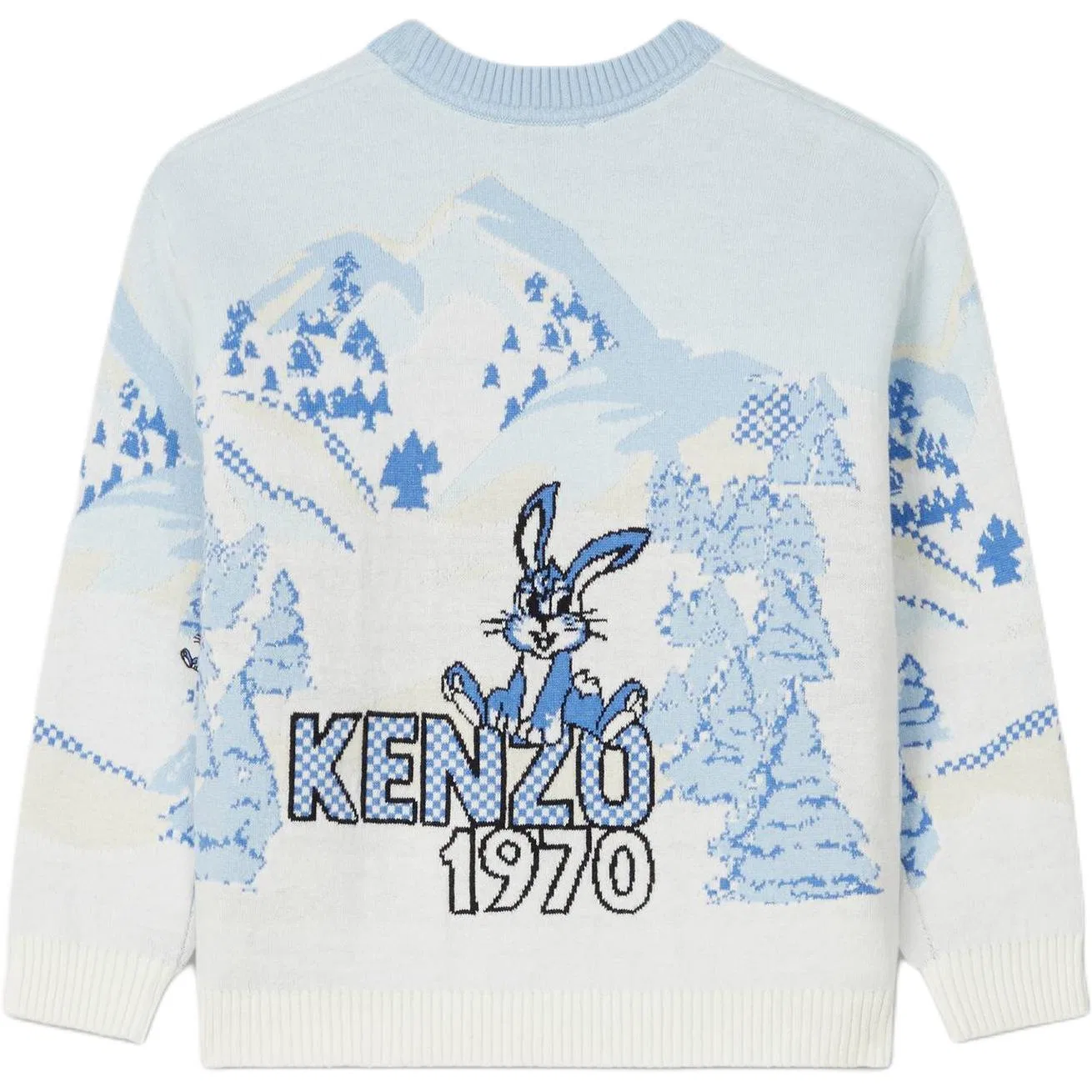 Детский свитер с круглым вырезом KENZO, Sky Blue — фото 3