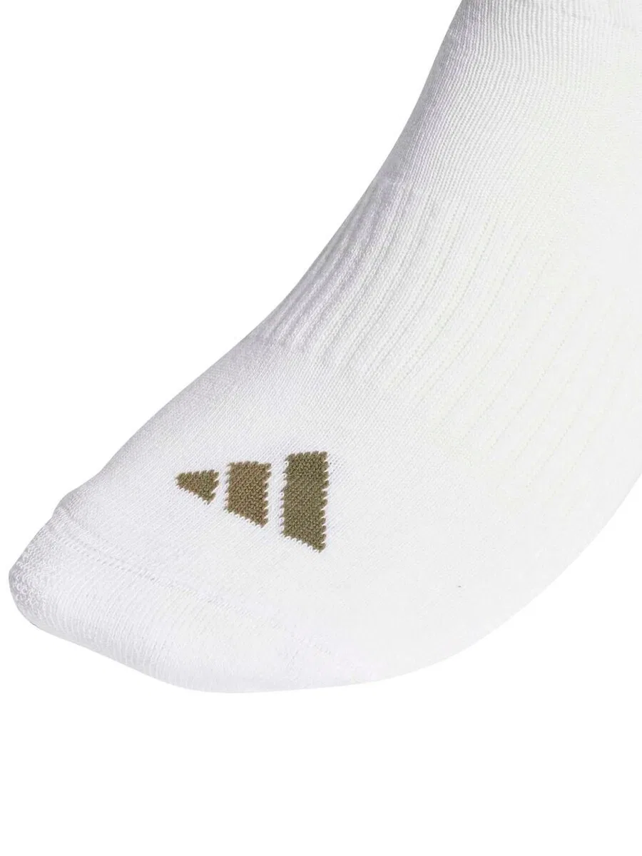 Носки ADIDAS PERFORMANCE 'ESS' бежевого и белого цвета — фото 3