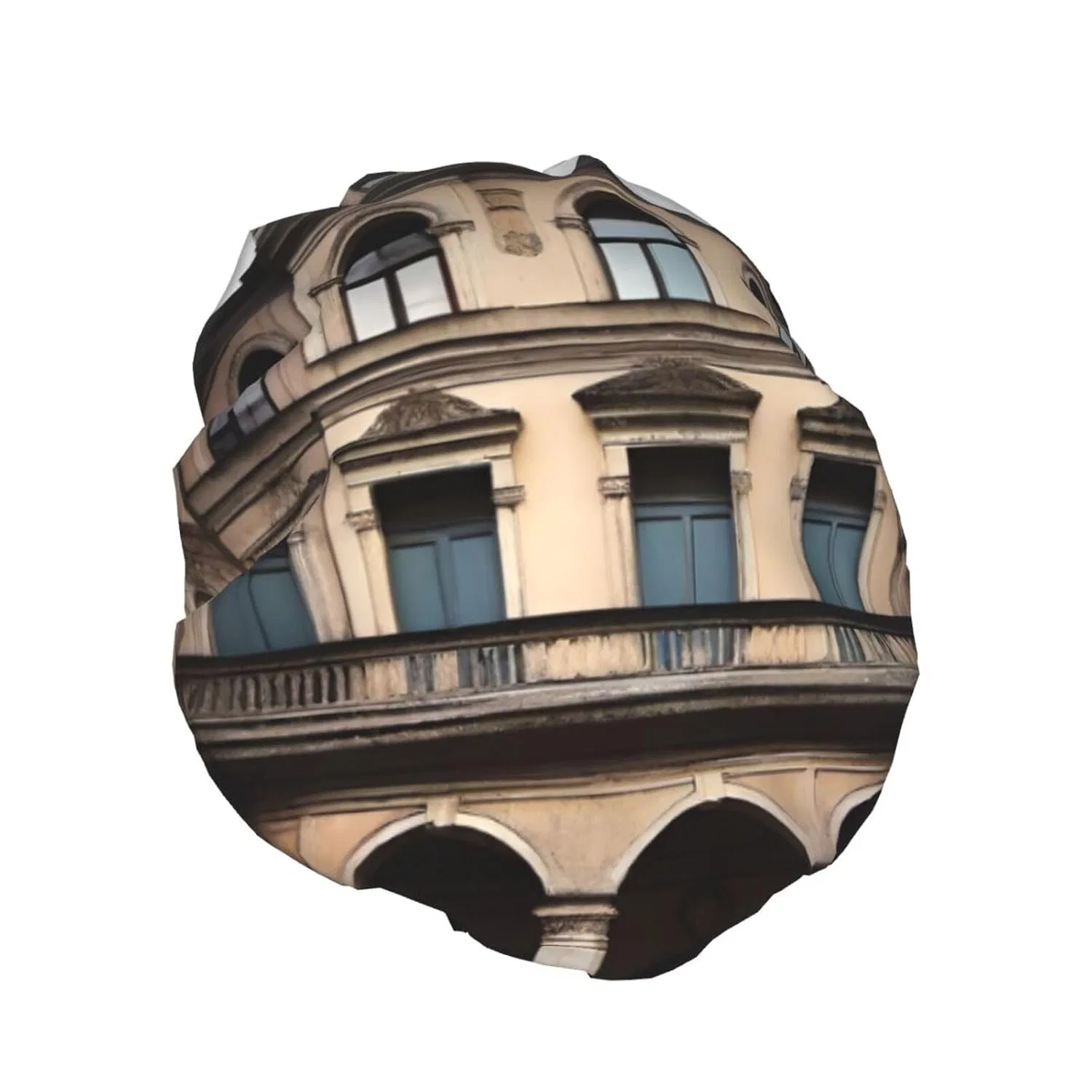 Шапочка для душа с принтом Old Architecture, SSYGHT, двойной слой, 68 г — фото 2