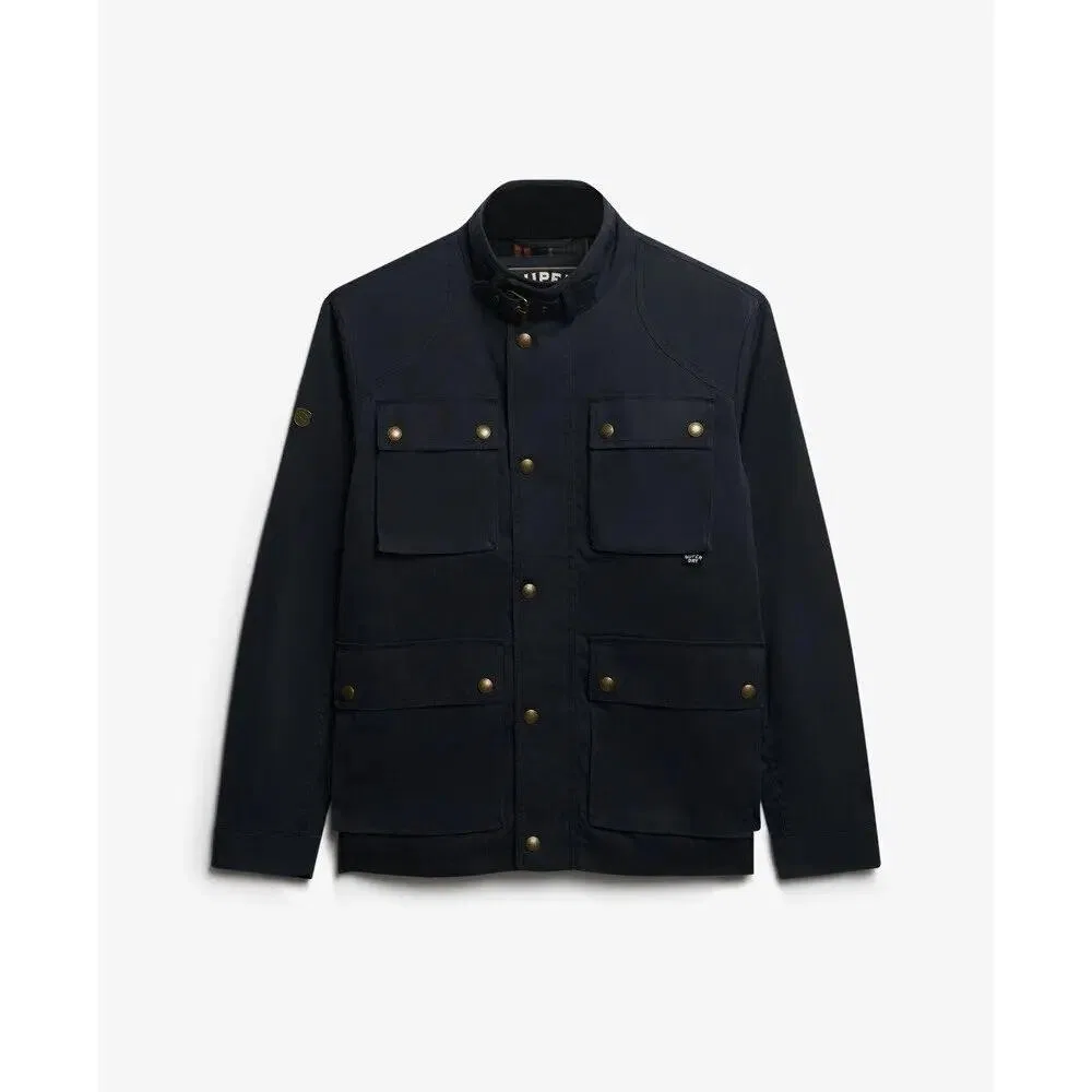Мужская куртка с принтом Racer Merchant Wax Superdry, Blau