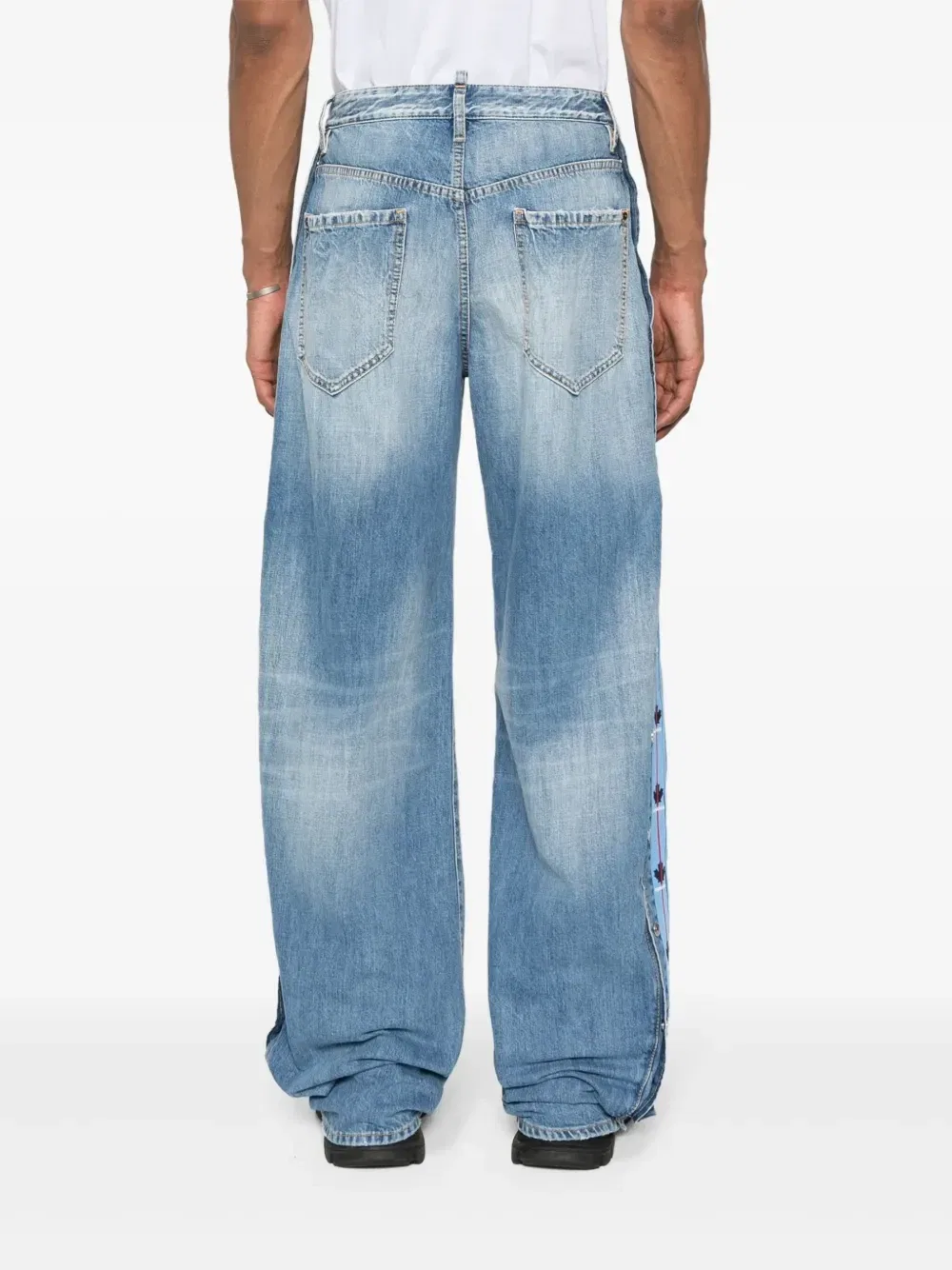 Джинсы Light Tape свободного кроя Dsquared2, синий — фото 4