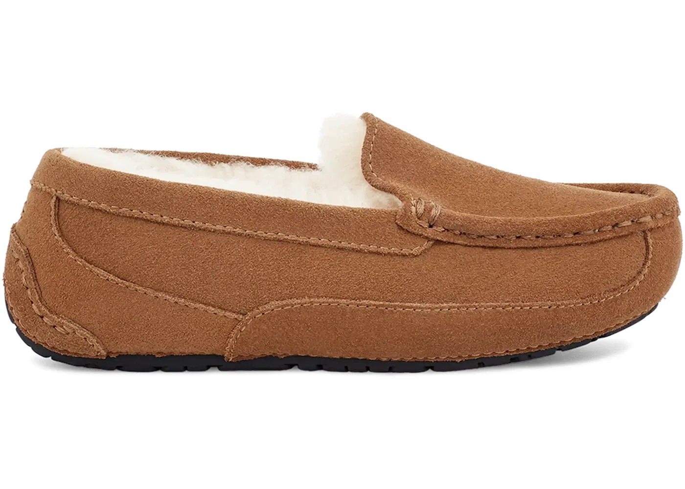 Детские тапочки с мехом UGG Ascot Slipper, Chestnut Suede