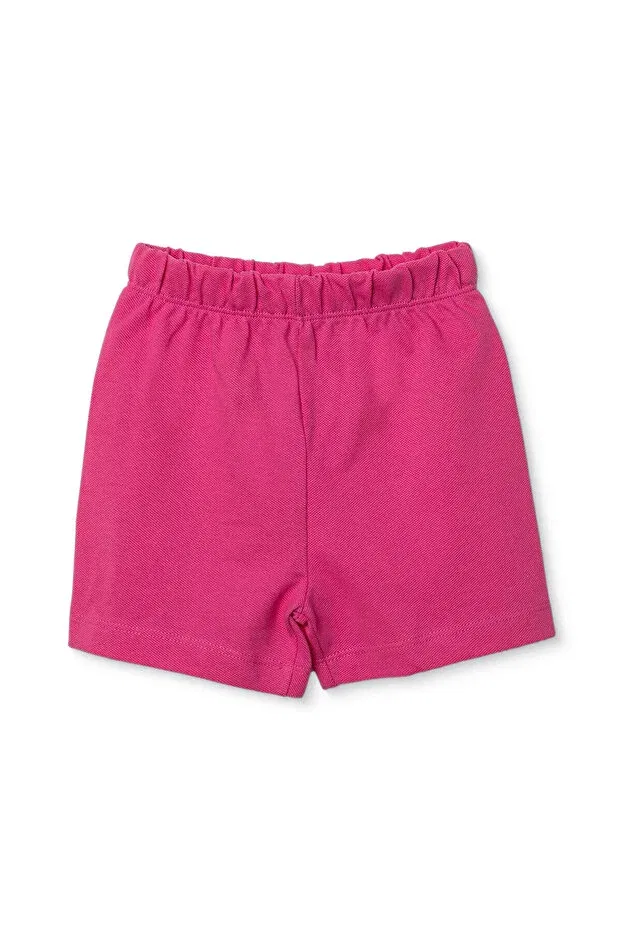 Детские шорты для девочек хлопковые Ebebek Hello Baby, Dark Pink