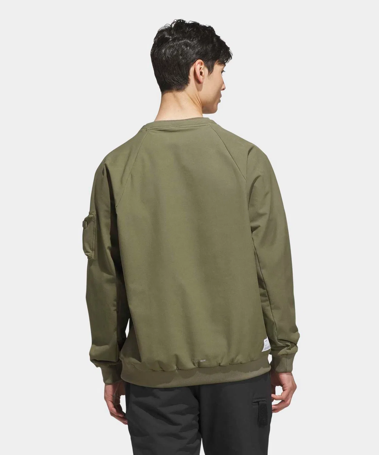 Мужская утепленная футболка с длинным рукавомClimawarm Adidas, Green — фото 2