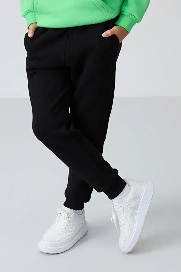 Детские спортивные штаны для мальчиков с вышивкой Tommy Life, Black — фото 3