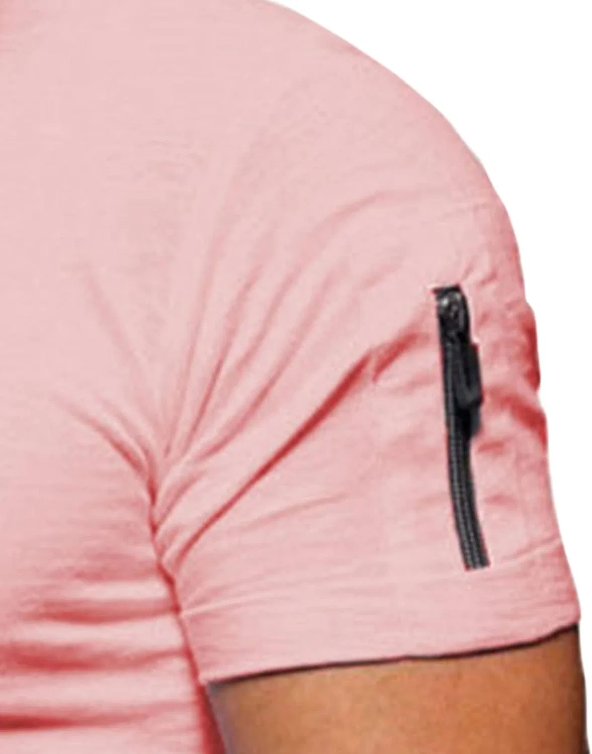 Мужская базовая футболка с V-образным вырезом Slim Fit, Pink — фото 3