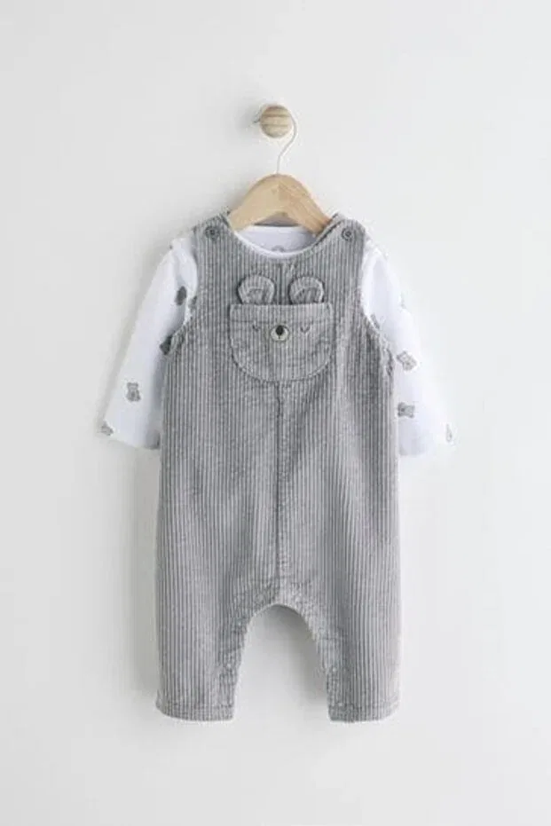 Детский комбинезон-боди с принтом Next Baby, Gray