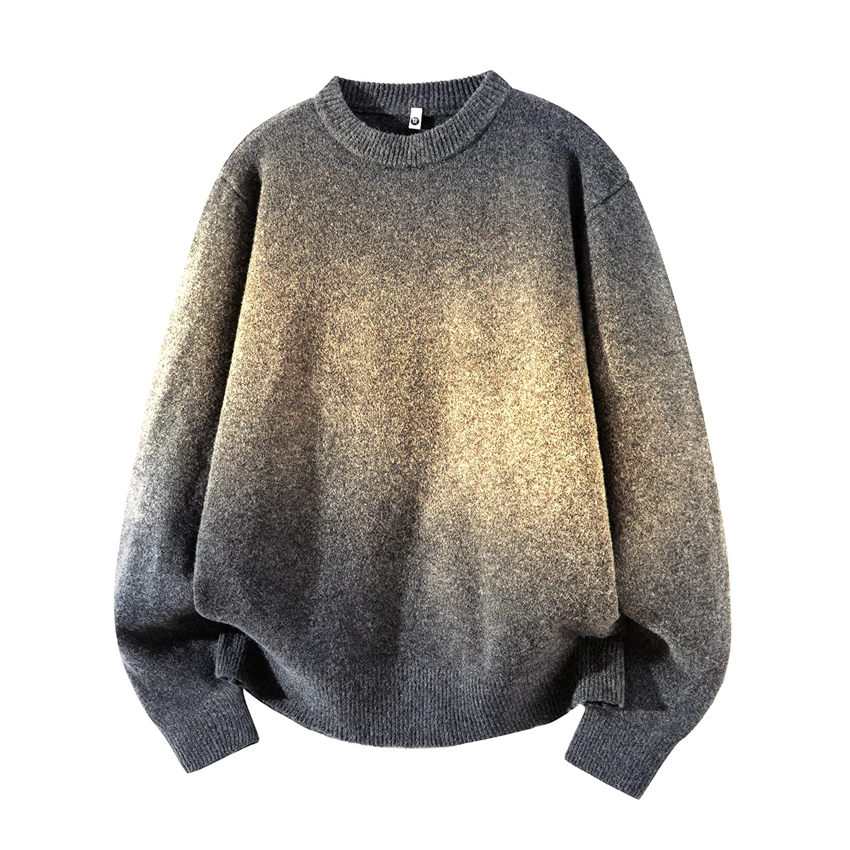 Детский свитер с круглым вырезом X1617, Light Gray Top — фото 4
