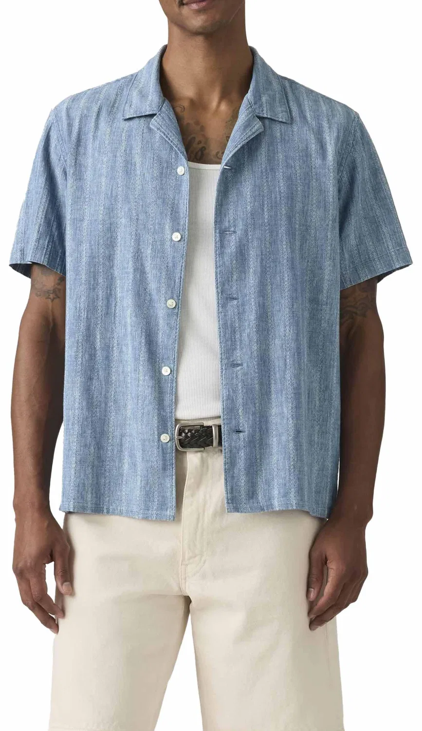 Мужская рубашка с длинным рукавом Sunset No Pkt Camp Levi's, 2-Felix Indigo Dobby