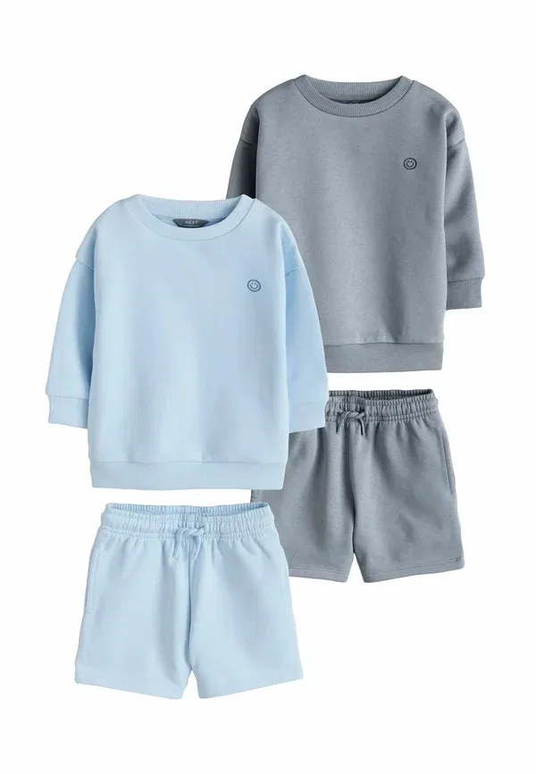 Комплект из 2 свитшотов Smiley Regular Fit Next, синий, желтый