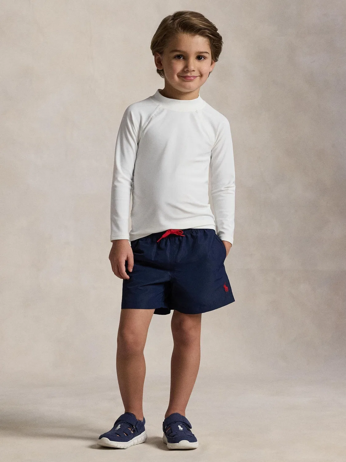 Плавки, с вышивкой, Traveler Polo Ralph Lauren, Navy — фото 2