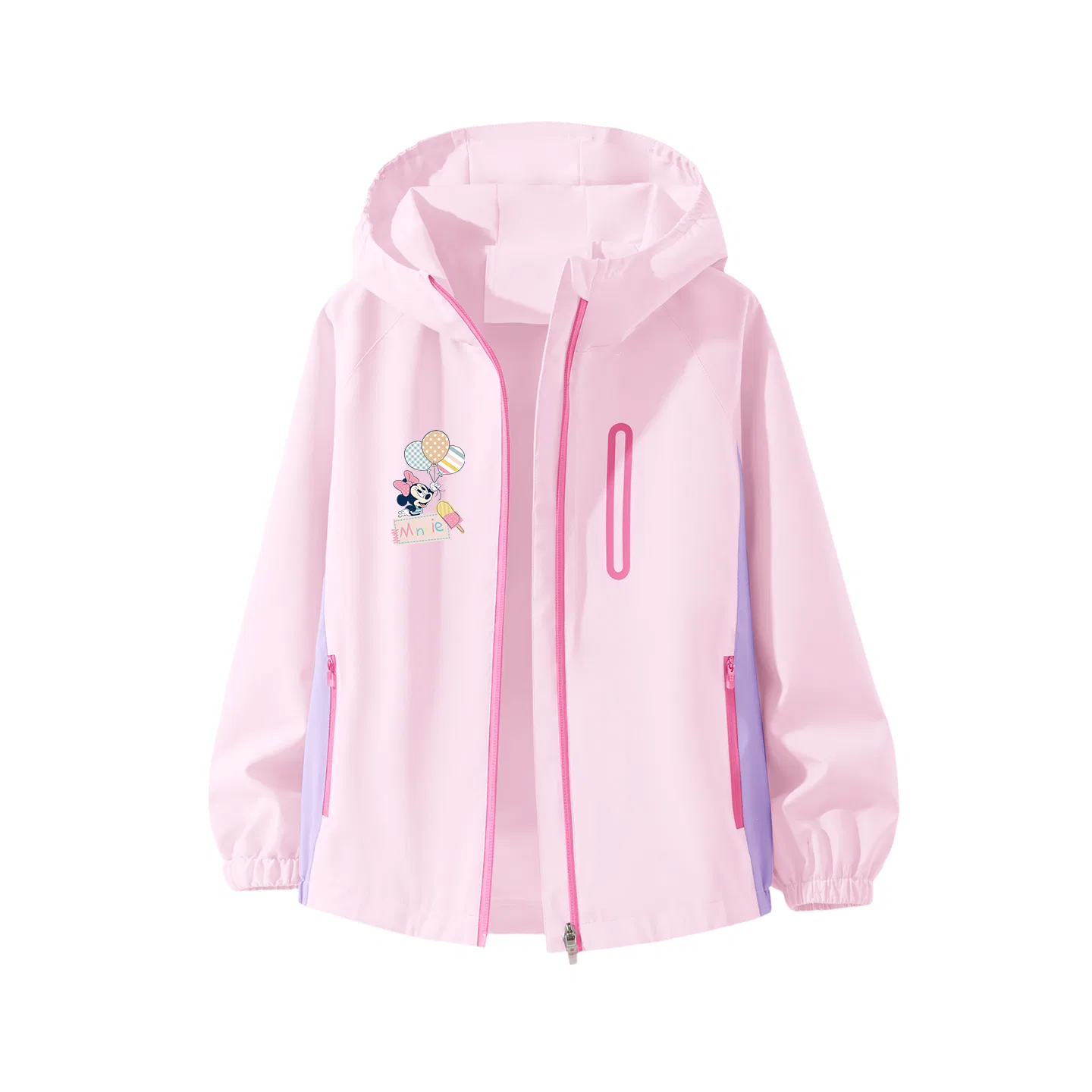 Детская куртка с капюшоном с принтом Silicone Balloons K_Left Light Baby Pink Disney