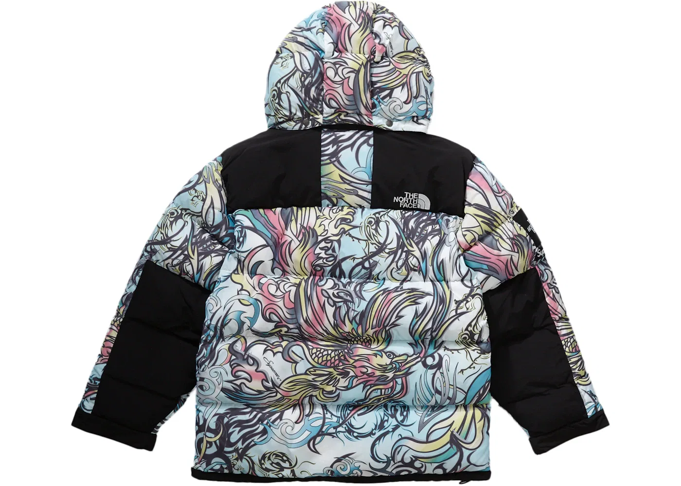 Мужская парка с принтом Parka Supreme, Multicolor Dragon — фото 3