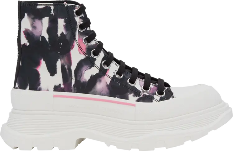 Кроссовки Alexander McQueen Wmns Tread Slick Boot Watercolour Graffiti, разноцветный