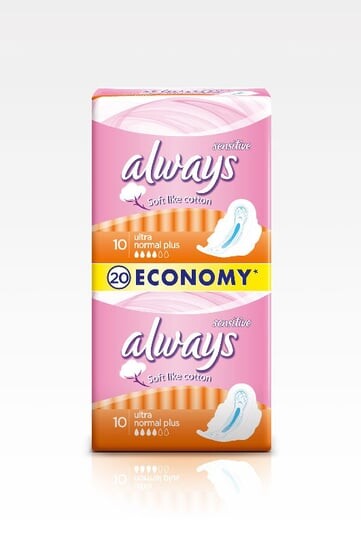 

Гигиенические прокладки, Sensitive Normal, 20 шт. Always, Ultra