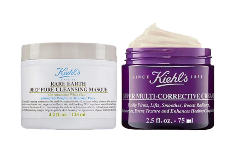 Набор для ухода за кожей с белой глиной и фиторетинолом Kiehl's, 75мл+125мл