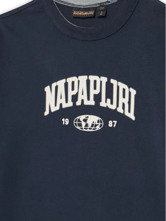 Футболка regular fit S-Inot Napapijri, темно-синий — фото 3
