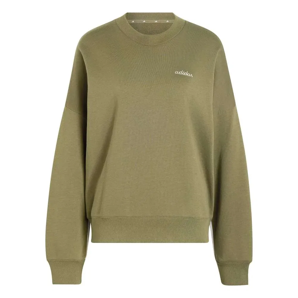 Худи с вышивкой Adidas Seasonal Essentials Colorpop, зеленый — фото 3
