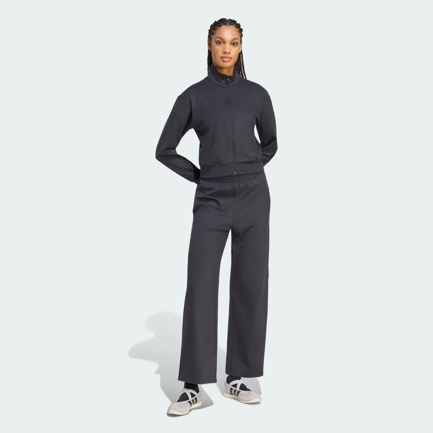 Мужской спортивный костюм с высоким воротником Lazyday Trainingsanzug Adidas, Schwarz