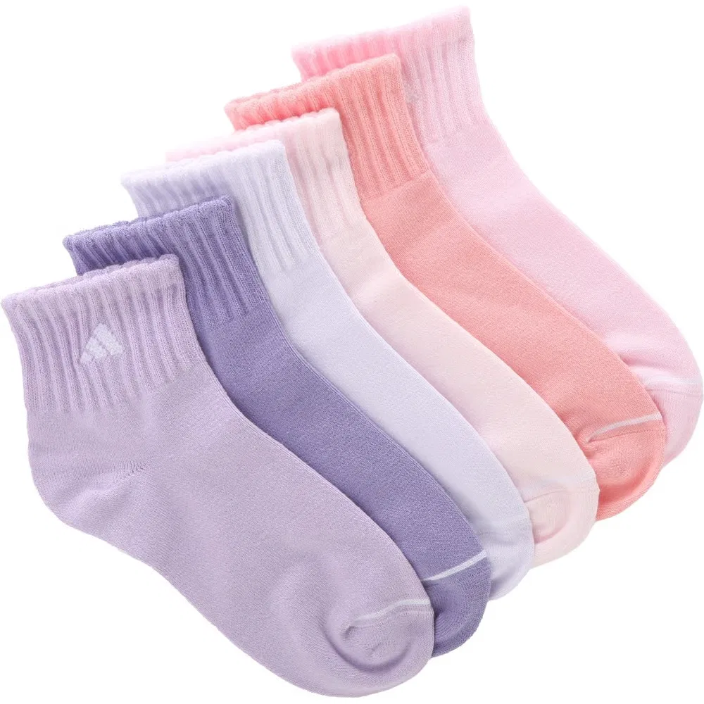 Детский набор из 6 спортивных модных носков длиной до щиколотки Adidas, Pastel Assorted — фото 2