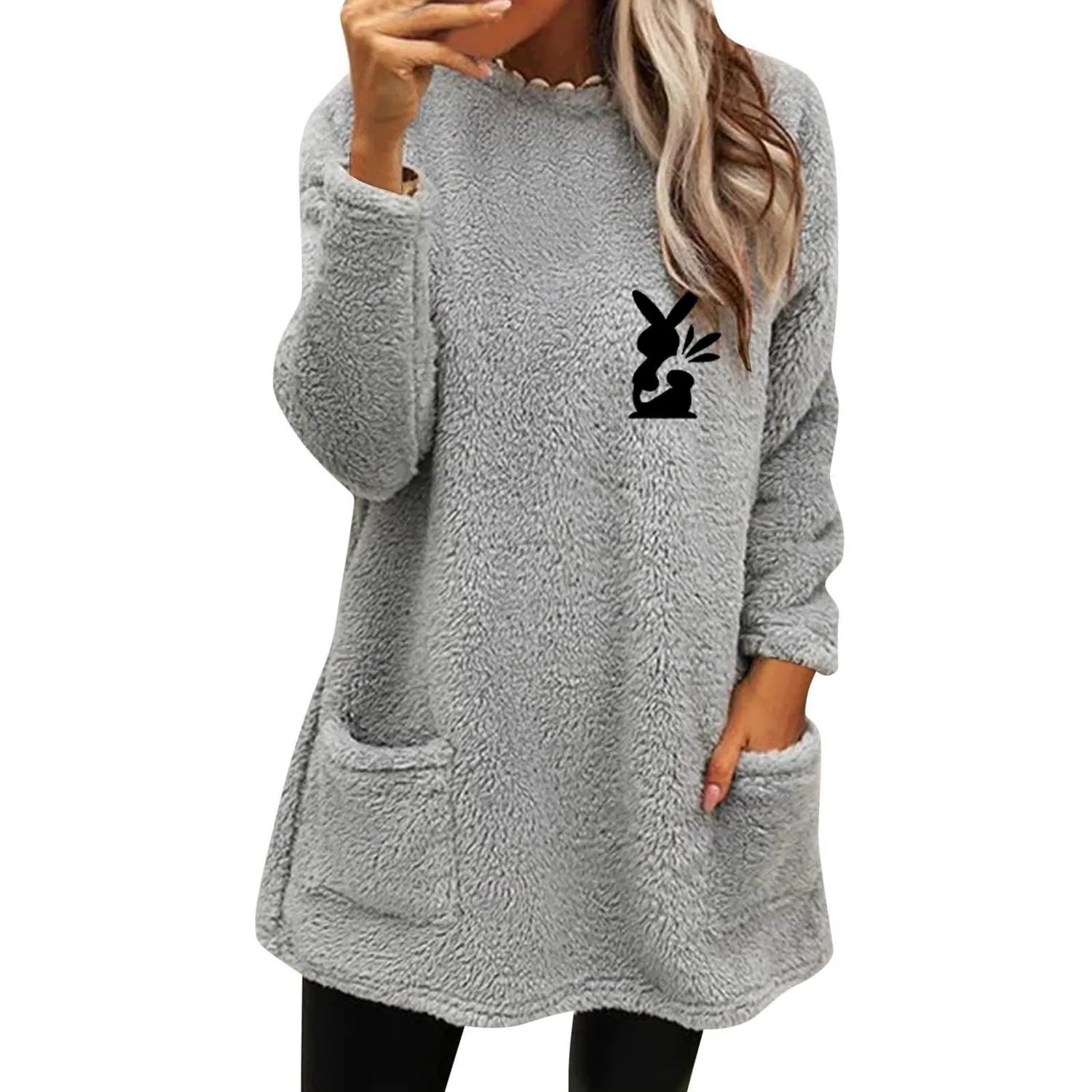 Женское зимнее пальто с длинным рукавом Girls Cats, Grey