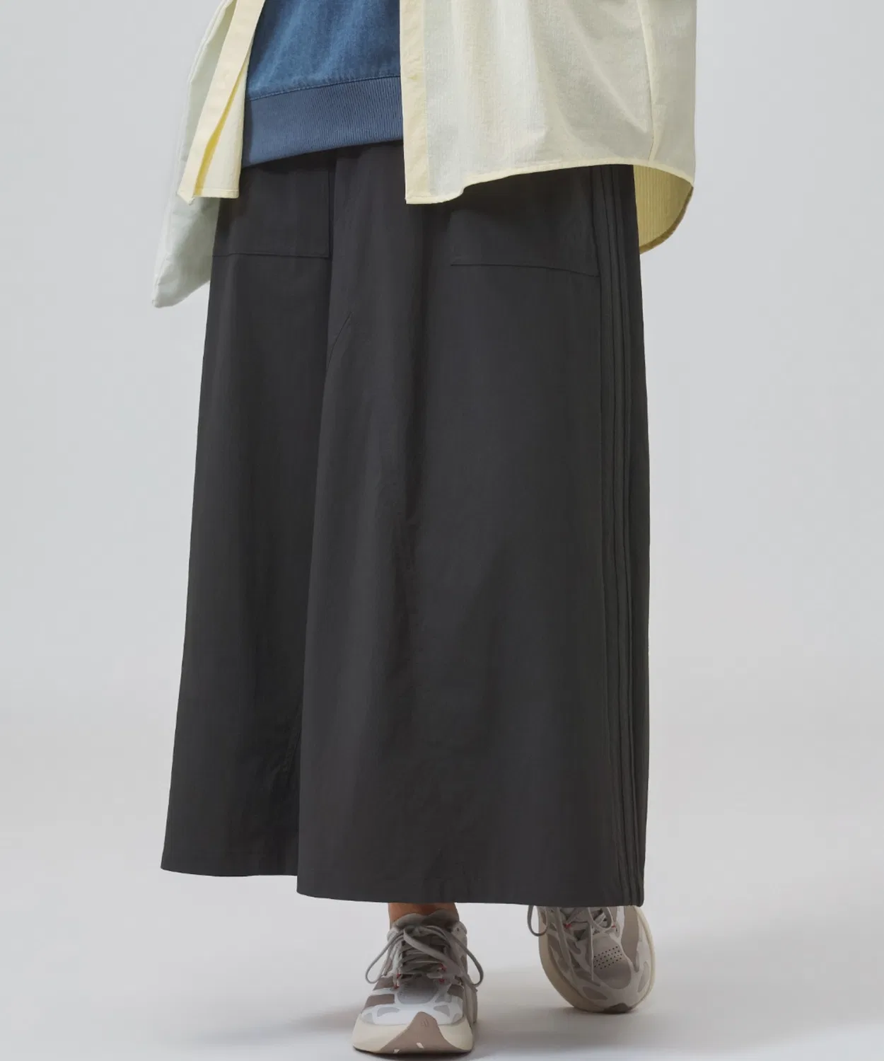 Женская юбка-трапеция с принтом UV Protection Bakers Skirt Adidas, Dark Grey
