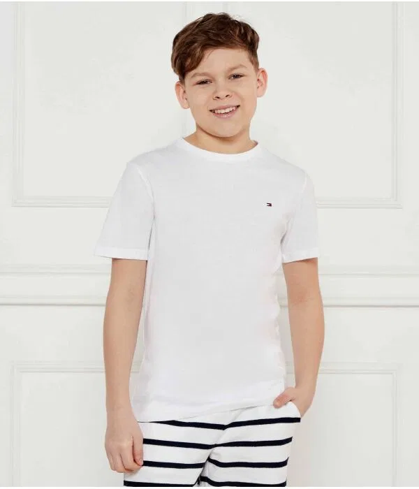 Детский комплект футболок с круглым вырезом из двух штук Tommy Hilfiger, красный — фото 2