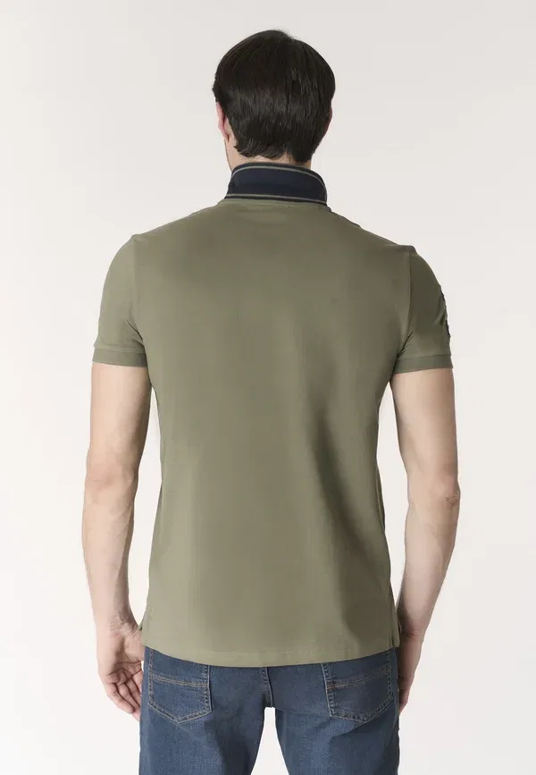 Поло хлопковое с вышивкой U.S. Polo Assn. verde, зеленый — фото 3