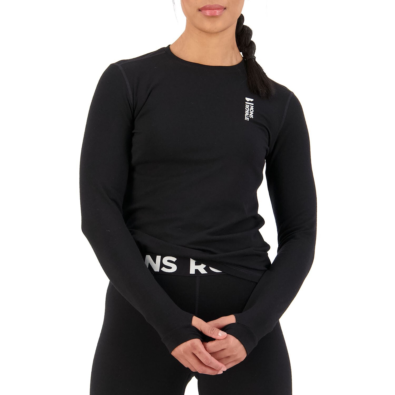 

Топ женский Mons Royale Cascade Merino Flex 200, чёрный