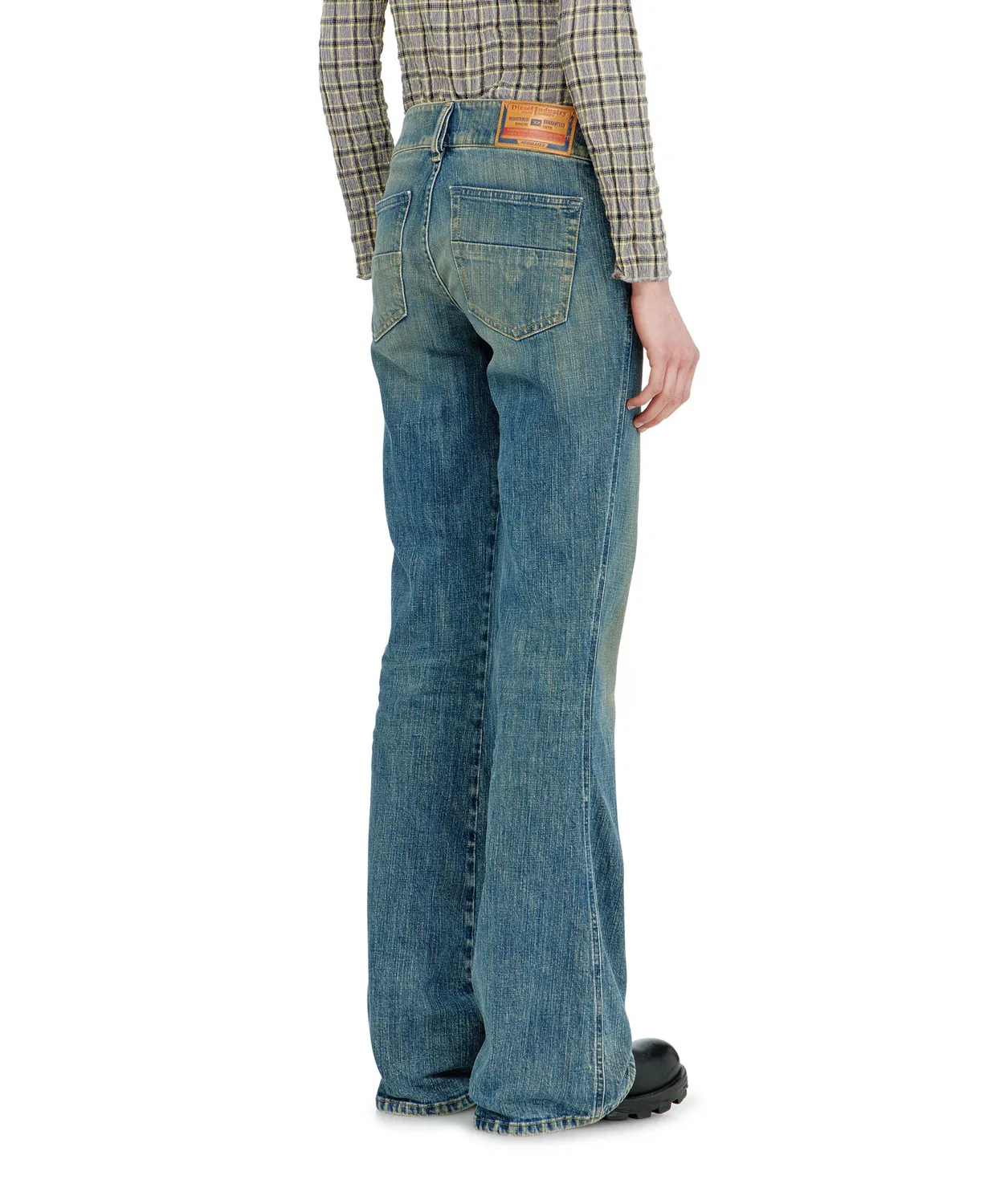 Женские джинсы-клеш с винтажным стилем D-HUSH DIESEL, Indigo Blue — фото 2