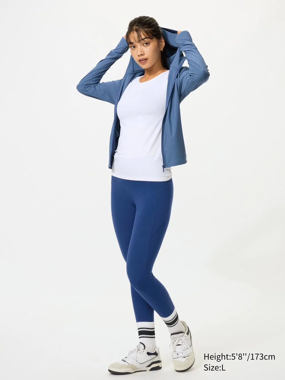 Лонгслив Uniqlo Airism dry-ex, для активного отдыха и спорта, белый — фото 3