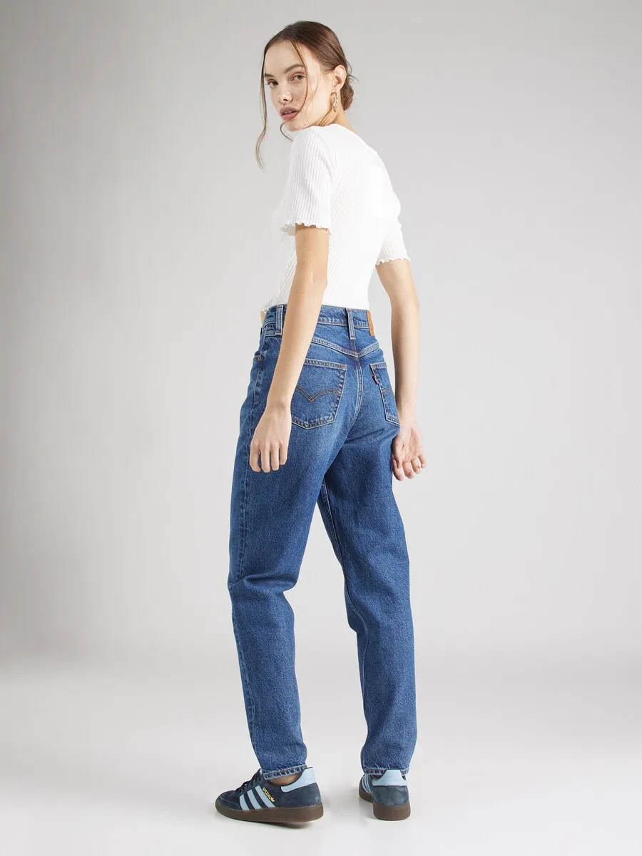 Джинсы LEVI'S Slim fit «80's Mom» синего цвета — фото 4
