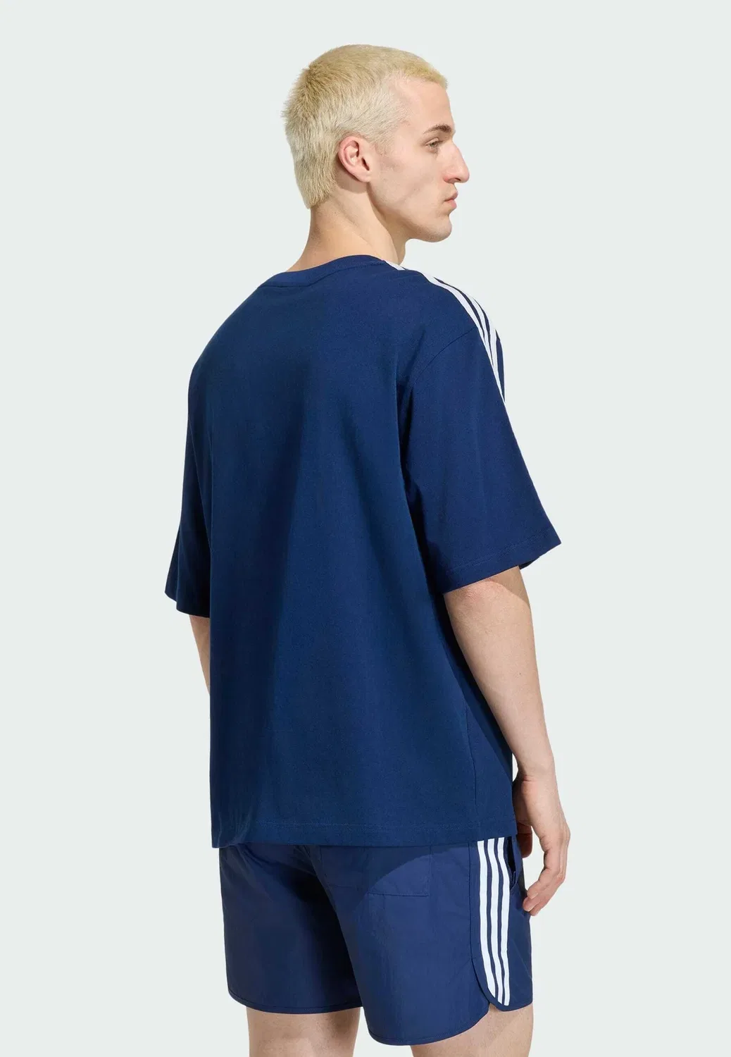 Футболка 3S - футболка с принтом Adidas Originals, Night Indigo — фото 2