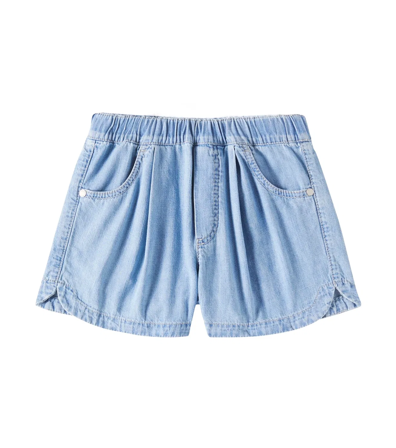 Шорты джинсовые Monili Brunello Cucinelli Kids, синий