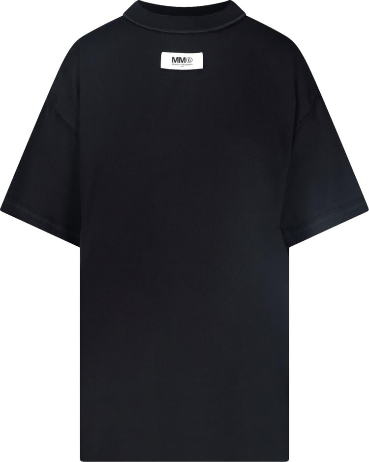 

Футболка MM6 Maison Margiela Reversed T-Shirt 'Black', черный