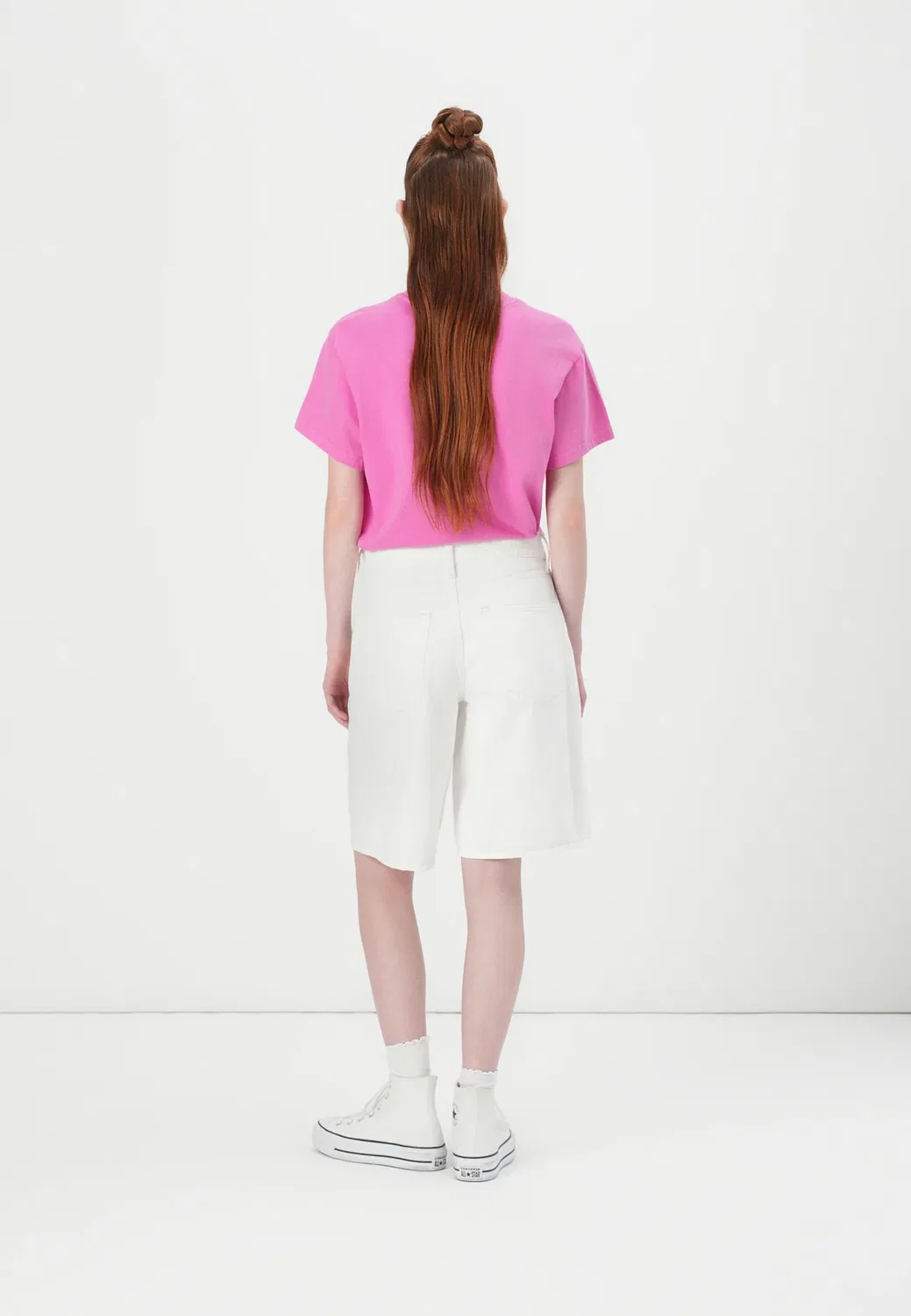 Шорты-Джорты - джинсовые шорты Gap, Optic White — фото 3