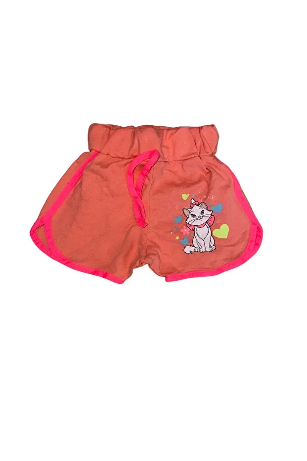 Детские шорты для девочек хлопковые с принтом Elastic Waist And Laced Cotton Pack Nr Narrengi, Light Pink