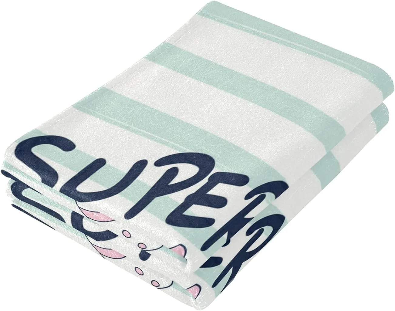 Полотенце для лица полосатое, CHIFIGNO, 2 шт, 72x37 см, Super Cool Stripes — фото 3