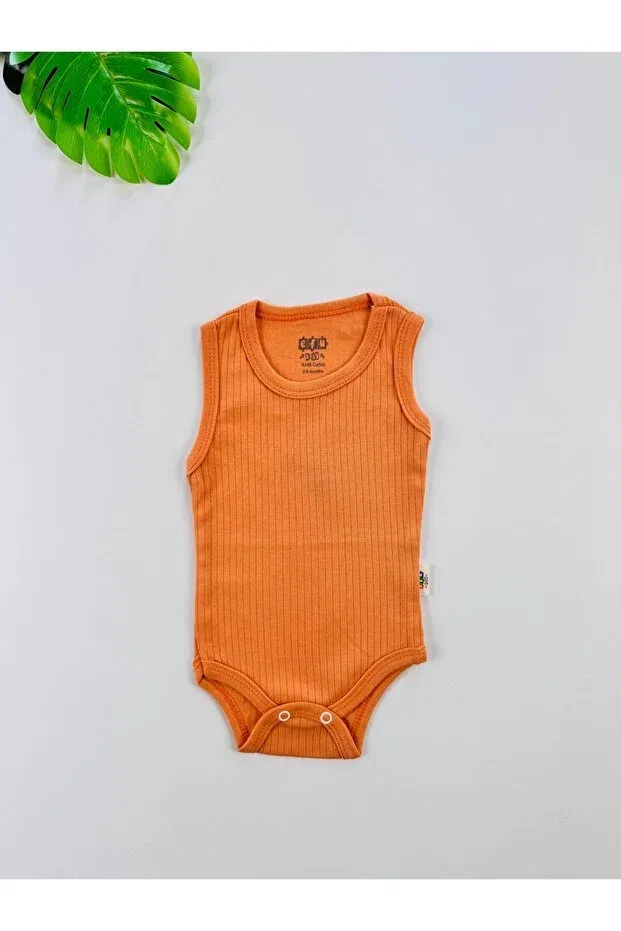 Детское боди-слип для новорожденных без рукавов Efu Baby, Orange