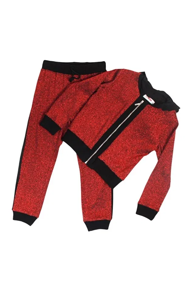 Детский спортивный костюм для девочек с длинным рукавом Incity, Red