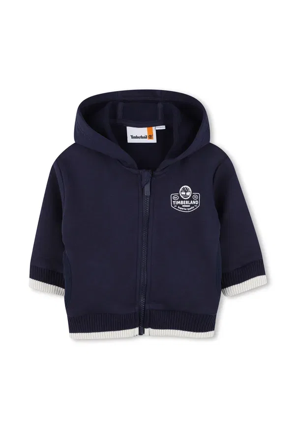 Толстовка с капюшоном из хлопка Jogging met capuchon - zip-up sweatshirt Timberland, indigo blue, синий